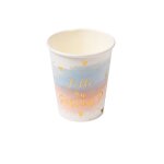 8 gobelets carton gender reveal party 255ml