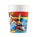 8 gobelets carton mickey jump into fun 25cl