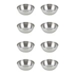 8 pièces séries en acier inoxydable sauce plats ronde assaisonnement plats sushi trempette bol soucoupes ... 8 pièces séries en acier inoxydable sauce plats ronde assaisonnement plats sushi trempette bol soucoupes ...