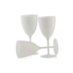 8 verres a vin reutilisable 200ml blanc