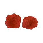 85 petales rose polycoton effet lin 5. 5cm rouge