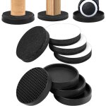 ¿ 89 mm patins de meubles ronds de - 4 patins de meubles en feutre pour sols en bois dur et 4 sous - ...
