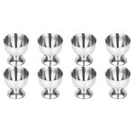 8x coquetiers set ufs en acier inoxydable ufs durs et porte - outils de plateau souple cuisine, argent ...