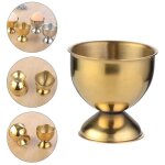 8x coquetiers set ufs en acier inoxydable ufs durs et porte - outils de plateau souple cuisine, or