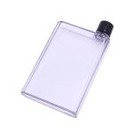 A6 - 350ml - blanc - bouteille d'eau plate en papier a5, sans bpa, livre transparent, portable, bloc ...