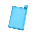A6 - 350ml - bleu - bouteille d'eau plate en papier a5, sans bpa, livre transparent, portable, bloc - ...