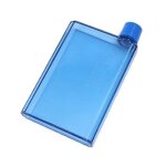 A6 - 350ml - bleu - bouteille d'eau plate en papier a5, sans bpa, livre transparent, portable, bloc - ...