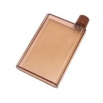 A6 - 350ml - brun - bouteille d'eau plate en papier a5, sans bpa, livre transparent, portable, bloc - ...