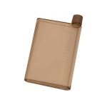 A6 - 350ml - caf - bouteille d'eau plate en papier a5, sans bpa, livre transparent, portable, bloc - ...