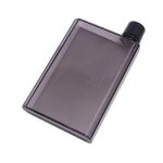 A6 - 350ml - noir - bouteille d'eau plate en papier a5, sans bpa, livre transparent, portable, bloc - ...