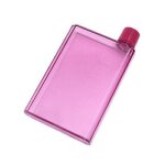 A6 - 350ml - rose - bouteille d'eau plate en papier a5, sans bpa, livre transparent, portable, bloc - ...