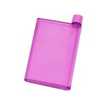 A6 - 350ml - rose - bouteille d'eau plate en papier a5, sans bpa, livre transparent, portable, bloc - ...