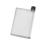 A6 - 350ml - transparent - bouteille d'eau plate en papier a5, sans bpa, livre transparent, portable, ...