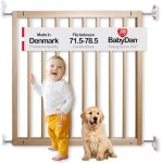 Aalborg, 71, 5 - 78, 5 cm, basic stair gate / barrire pour bb / barrire de scurit, bois, fabriqu ...