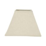 Abat - jour - carré - beige lin - pour lampe - base 20cm - culot e27 avec réducteur Abat - jour - carré - beige lin - pour lampe - base 20cm - culot e27 avec réducteur