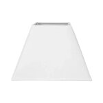 Abat - jour - carr� - blanc - pour lampe - base 20 cm - culot e27 avec r�ducteur