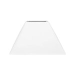 Abat - jour - carr� - blanc - pour lampe - base 32, 5 cm - culot e27 avec r�ducteur