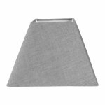 Abat - jour - carré - gris - pour lampe - base de 20 cm - culot e27 avec réducteur Abat - jour - carré - gris - pour lampe - base de 20 cm - culot e27 avec réducteur