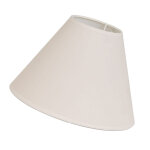Abat - jour conique beige � hauteur 17, 5 cm