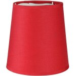 Abat - jour - conique - rouge - pour lampe - base 15cm - culot e14 - salon - chambre Abat - jour - conique - rouge - pour lampe - base 15cm - culot e14 - salon - chambre