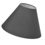 Abat - jour conique gris fonc� 25 cm