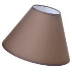 Abat - jour conique marron 25 cm
