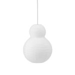 Abat - jour puff bubble papier blanc / papier de riz - � 35 x h 50 cm - normann copenhagen