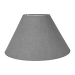 Abat - jour - rond - gris clair - pour lampe - base 40cm - culot e27