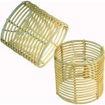 Abat - jour rond en rotin 16 cm - style boh�me chic - lampe de table, suspension, lampadaire - beige ...