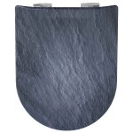 Abattant double olfa d�clipsable imitation ardoise mat