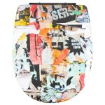 Abattant easy clip � descente assist�e imprim� de graffs