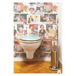 Abattant olfa � descente assist�e  r�tro pastel