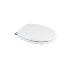 Abattant universel de siege de toilette blanc bois certifie fsc