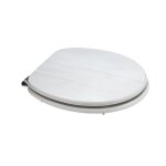 Abattant universel pour toilettes effet bois chene blanc