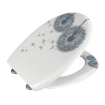 Abattant wc astera - abaissement automatique - blanc