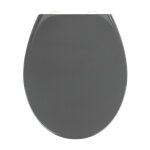 Abattant wc easy - close - abaissement automatique - duroplast - gris
