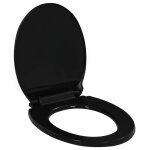 Abattant wc  fermeture en douceur libration rapide noir