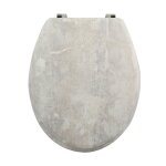 Abattant wc mdf - charnieres inox - stonehenge spirella