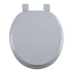 Abattant wc - non sp�cifi� - universel - gris clair - mdf - 47 x 37 x 5 cm