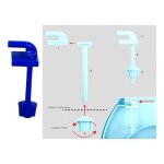 Abattant wc pp bleu marine - charni�res ps