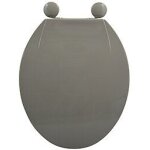 Abattant wc pp taupe - charni�res ps