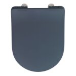 Abattant wc - premium sedilo - gris mat - abaissement automatique wenko