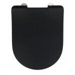 Abattant wc - premium sedilo - noir mat - abaissement automatique wenko