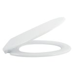 Abattant wc - thermo - dur - blanc - declipsable et fermeture lente spirella