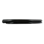 Abattant wc thermo dur easy clip noir - charni�res inox