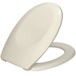 Abattant wc - thermodur - bergamo - fixation acier inox - beige wenko