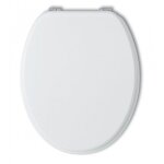 Abattant wc universelle blanc pour wc en bois laque