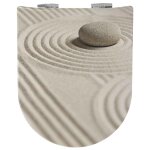 Abattant wood slim avec descente assist�e style feng - shui