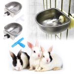 Abreuvoir automatique pour lapin, bol de fixation en acier inoxydable, equipement a joint en t, bol pour ...
