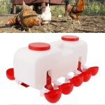 Abreuvoir automatique pour poules, 10 l avec 4 abreuvoirs pour canards et oies Abreuvoir automatique pour poules, 10 l avec 4 abreuvoirs pour canards et oies